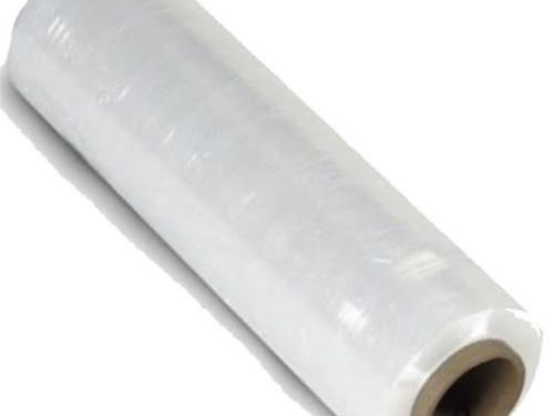 Click Here To Enlarge This Photo Of Clear Hand Wrapping Film &ndash; 34 Micron - Heavy Duty - Flush Core &lpar;price per box of 6 rolls&rpar;